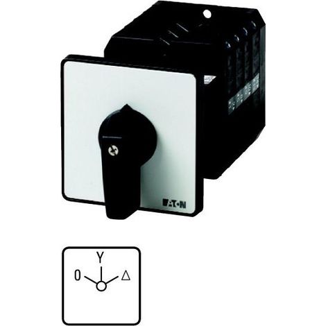 Commutateurs étoile-triangle Contacts: 7 63 A plastron: 0-Y-D 60 ° à accrochage Encastrement / EATON T5B-4-24/Z