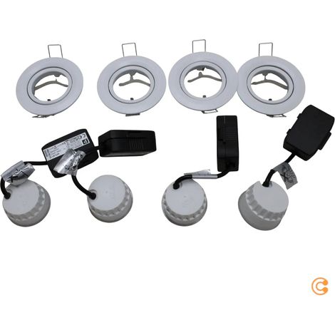 [NEUWERTIG] B-Ware Paulmann Einbauleuchte Strahler Set Coin Rund Weiß Led Nova 2700 K 6 W 4er Set