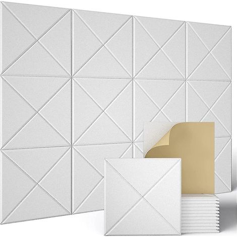 Lot de 12 coussins insonorisants, pour traitement acoustique et décoration murale, etc. (1/4)