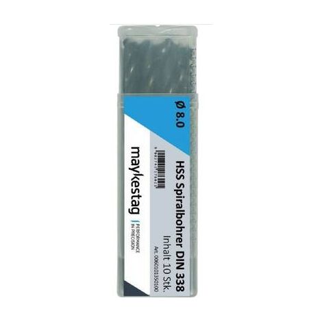 Brocas helicoidales Alpen 0060100245100 HSS 2 45 mm metal