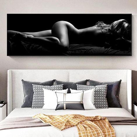 Wanddekoration für das Wohnzimmer, rahmenloses Porträtgemälde, Hängeposter (50x100cm) (1/5)