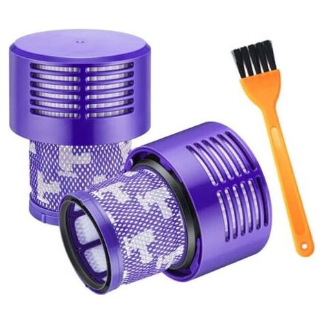 PA 2 Paquet Lavables Rutilisables Filtre de Remplacement pour Dyson V10 Cyclone Animal Absolute Motorhead Total Clean Pro Extra Aspirateur Sans Fil avec Brosse de nettoyage (1/4)