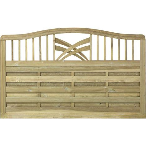 Plus Zaun Rondo 180 x 104/112 cm druckimprägniert Sichtschutz