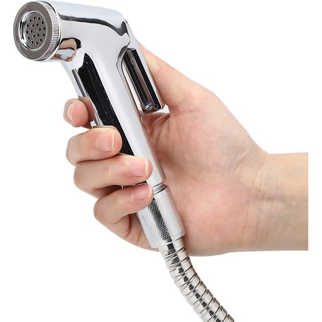 Kit de Douchette Toilette 3 Pièces avec Support et Flexible - Accessoire de Nettoyage Salle de Bain (1/5)