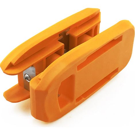 Rabot à Main 3-en-1 – Pour Chanfreins, Arrondis et Finition de Chants (Orange) (1/5)