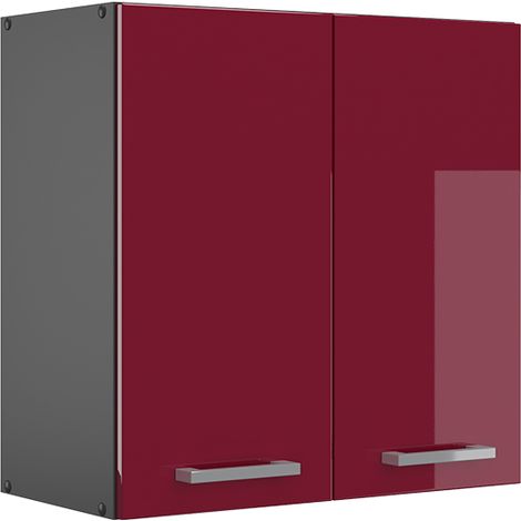Elément haut de cuisine R-Line, Rouge brillant, 60cm, Vicco