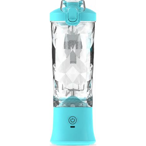 Blender Portable Électrique Rechargeable pour Smoothies et Glace Pilée, Bleu (1/5)