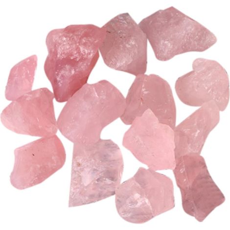 100 g natürlicher Rosenquarz-Mineral-Rohstein, rosa Quarzkristall, Aromatherapie-Räucherstein, Ornamente