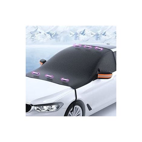 Couverture Pare-Brise Voiture pour Opel Corsa 2007-2016 2017 2018 2019 2020 2021 2022 2023,Magnétique Protege Pare Brise Givre avec Couvercle Rétroviseur (1/4)