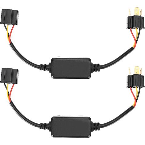 GARRYFIZH Suuonee phare décodeur, 2pcs voiture LED phare décodeur radio audio anti-interférence erreur Canceler filtre pour H4 (1/5)
