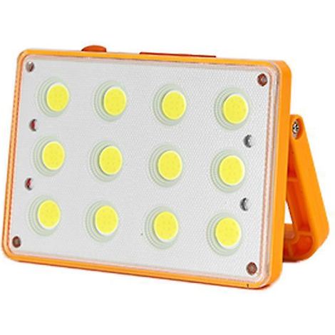 60-W-LED-Flutlichtstrahler, wiederaufladbar, 120 COB, 4 Modi, solarbetrieben, wasserdicht, für Baustellen und Arbeitsbereiche (1/5)