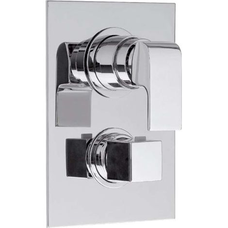 Sapho Dimy - Thermostatische Unterputz-Brausebatterie, 3 Abgänge, mit Körper, chrom DM393