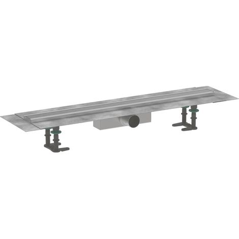 Hansgrohe RainDrain Compact - Canalina doccia 80 cm, con griglia, acciaio inox spazzolato 56178800 (1/5)