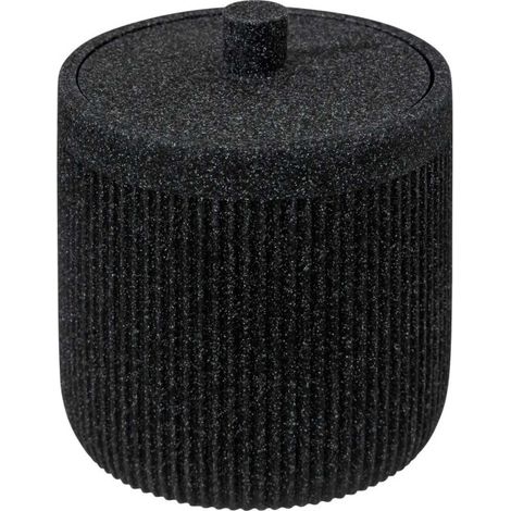 Pot à Coton Design "Onyx" 9cm Gris Ardoise (1/2)