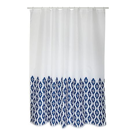 TENDA PER DOCCIA IN TESSUTO POLIESTERE IKAT- cm 180x200- SPIRE- pezzi 1