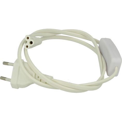 Cavo Di Alimentazione Con Interruttore Presa Standard Euro Spina Maschio Per Plafoniera Tubo Led T5 All In One Con Filo Lunga 1 Metro (1/2)