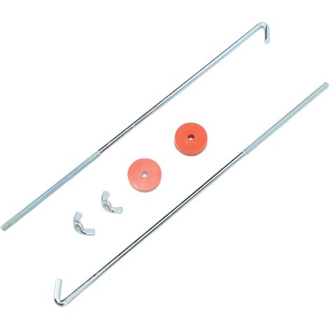 Boulons de fixation universels en J de 30,5 cm (12 pouces) pour batterie, avec rondelle et écrou papillon, pour voiture (1/5)
