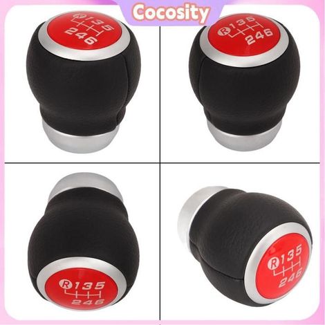 Cocosity Pommeau de levier de vitesse de voiture (Rouge)Manette De Vitesse Handball Tête De Pommeau De Levier auto vitesse Rouge (1/5)