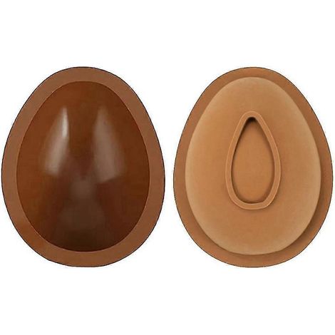 Lot de 2 moules à chocolat en forme d'œuf de Pâques, moules en silicone antiadhésifs. (1/5)