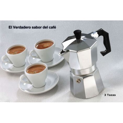 Cafetera italiana clásica metalizada/3 tazas café - Café expresso WELKHOME