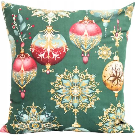 FEDERA NATALIZIA 40x40 CM PER CUSCINO DECORATIVO JASHKA, 100% COTONE