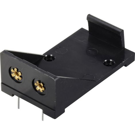 TRU COMPONENTS TC-13220596 Support de pile 1x 6LR61 (9 V) raccordement par pôles de contact (L x l x (1/2)