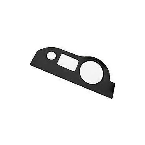 Scheinwerferschalter-Zierblende aus Aluminium, Dekorabdeckung, Knopffeldaufkleber für Ladegerät (Schwarz)