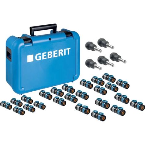 Geberit FlowFit valigetta con raccordi di transizione per sistemi di terzi, 655085001