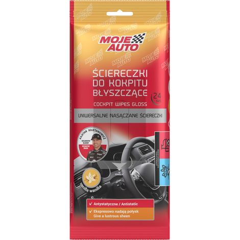 017813 my car - Glossy Cockpit Wipes - Vanilla - 24 pcs. (1/5)