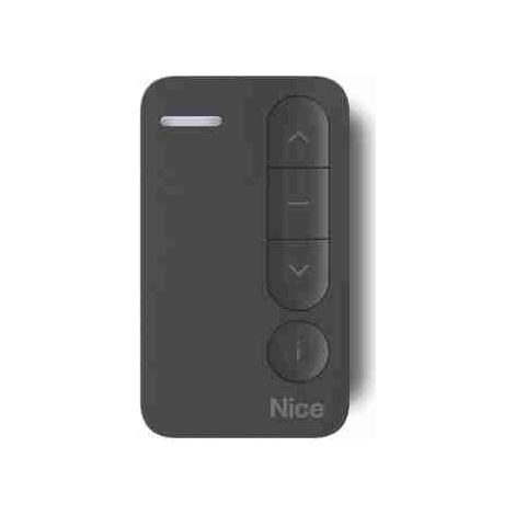 Nice MINIDOMI1B - Mini-trasmettitore bidirezionale portatile, monocanale, nero