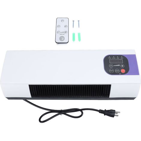 Ventilatore Riscaldante da Parete 110V – Silenzioso con Telecomando, ABS Robusto, Design Moderno e Compatto 51x17cm – Ideale per Bagno e Ufficio (1/5)
