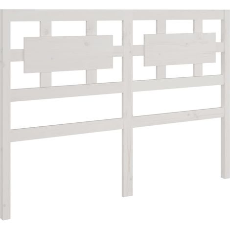 Cabecero accesorio para dormir mueble dormitorio 125,5 x 4 x 100 cm madera de pino blanco TDL0203931
