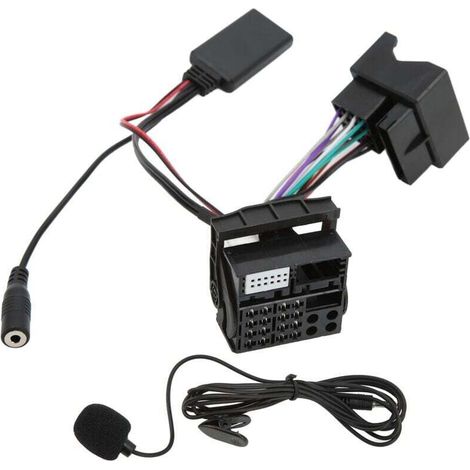Adaptateur Bluetooth 5.0 avec Microphone et Câble Aux pour Autoradio Peugeot 207 307 407 308 Mains Libres (1/4)