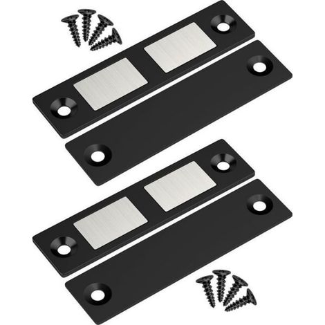 2pcs Aimants ultra fins pour portes de placard - Fermeture magnétique performante Facile à installer (1/5)