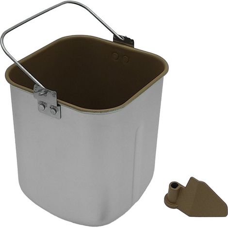 Knetschüssel für Brotbackautomaten – Lebensmittelechte, antihaftbeschichtete Aluminiumschüssel, kompatibler Ersatz, Größe 143 x 143 x 194 mm – 1 Schüssel + Zubehör (1/5)