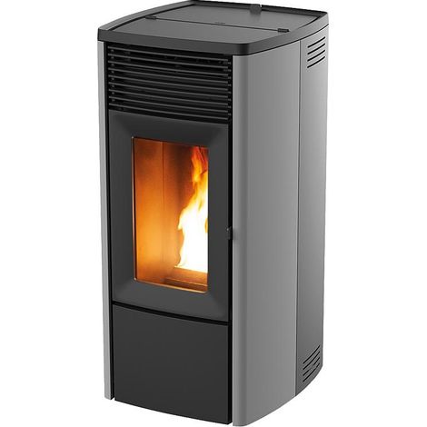 MCZ Pelletofen wassergeführt EGO Hydromatic Air M2+ 11,9kW Silber Holzpellets (1/4)