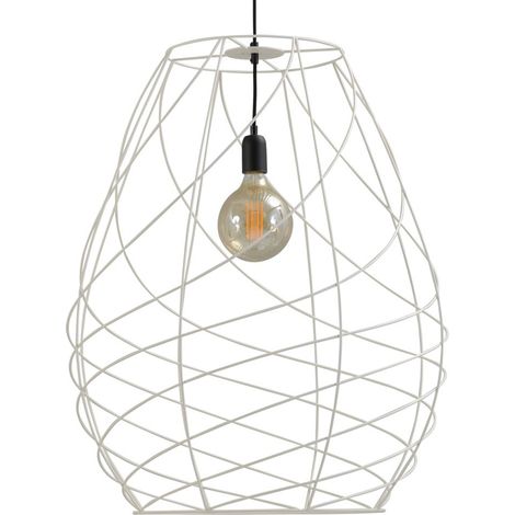 Lampe fil de cage Cesto 62 blanc avec du noir - 2065-06-62