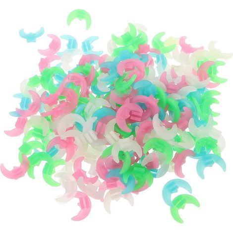 Décorations colorées pour vélos, décorations pour rayons de vélo, clips en plastique 360 (1/5)