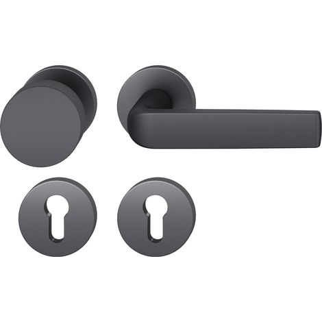 FSB Wechselgarnitur 12 1267 ASL auf Rosette PZ, Aluminium schwarz matt (1/5)