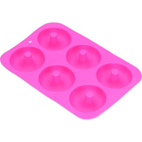 Moules à donuts en silicone antiadhésif à 6 compartiments pour les amateurs de pâtisserie maison (1/5)
