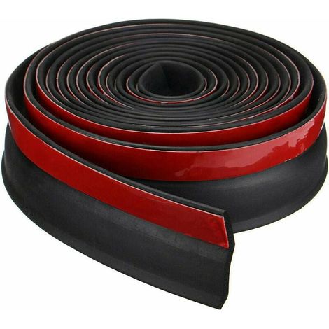 Joint d'étanchéité universel en caoutchouc pour seuil de porte de garage, remplacement facile, barrière anti-inondation pour portes de garage, isolation, longueur 2,5 m, épaisseur (1/5)