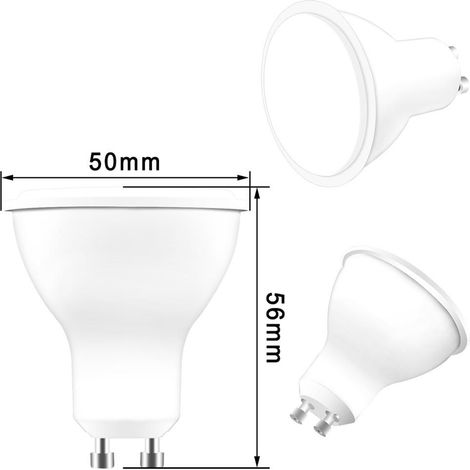 Spot LED RGBW GU10 à changement de couleur, 2 modes d'éclairage, ampoule LED RGB 3W avec télécommande et fonction minuterie, idéal pour bars, scènes et fêtes.