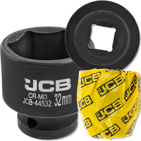 JCB Schlagschrauber-Steckschlüssel 1/2" 32 mm 6-Kant Cr-Mo