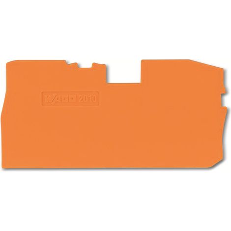 WAGO Abschlussplatte 1mm orange 2010-7192 25 Stk