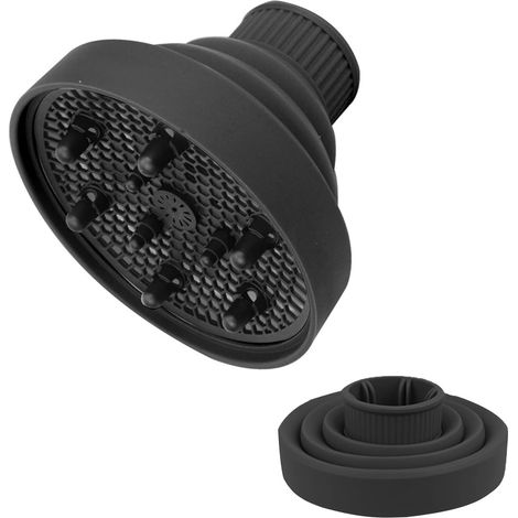 Diffusore d'aria calda per capelli ricci, diffusore universale pieghevole per capelli, accessorio per diffusore per asciugacapelli, per lo styling di capelli ricci o mossi