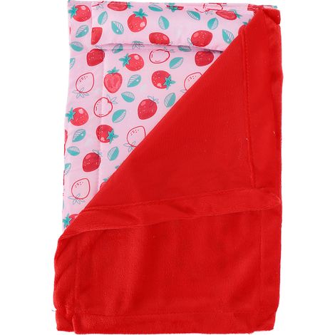 Sac de couchage doux et chaud pour reptiles, lit pour dragon barbu avec oreiller pour dragon barbu et gecko léopard (couette rouge fraise) (1/5)