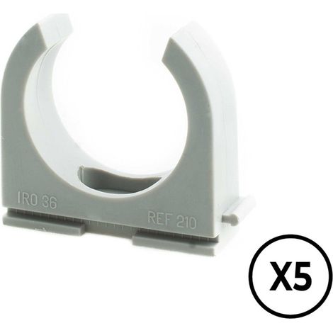 LH Druckwinkel ø 20 mm, grau, 5 Stück