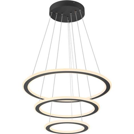 Suspension LED ONE FLAT intérieur noir LED 58W IP 20 - SLV - 1007701 (1/5)
