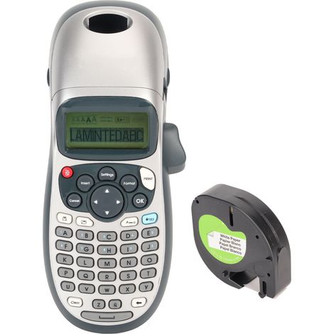 L'étiqueteuse DYMO LT-100H est une machine à étiquettes portative utilisant du ruban d'étiquettes LT, facile à utiliser et idéale pour les organisations à domicile et au bureau. (1/5)