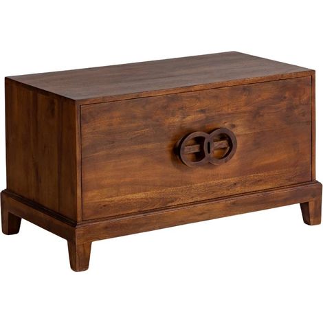 Table basse en bois d'acacia Quilla (1/5)
